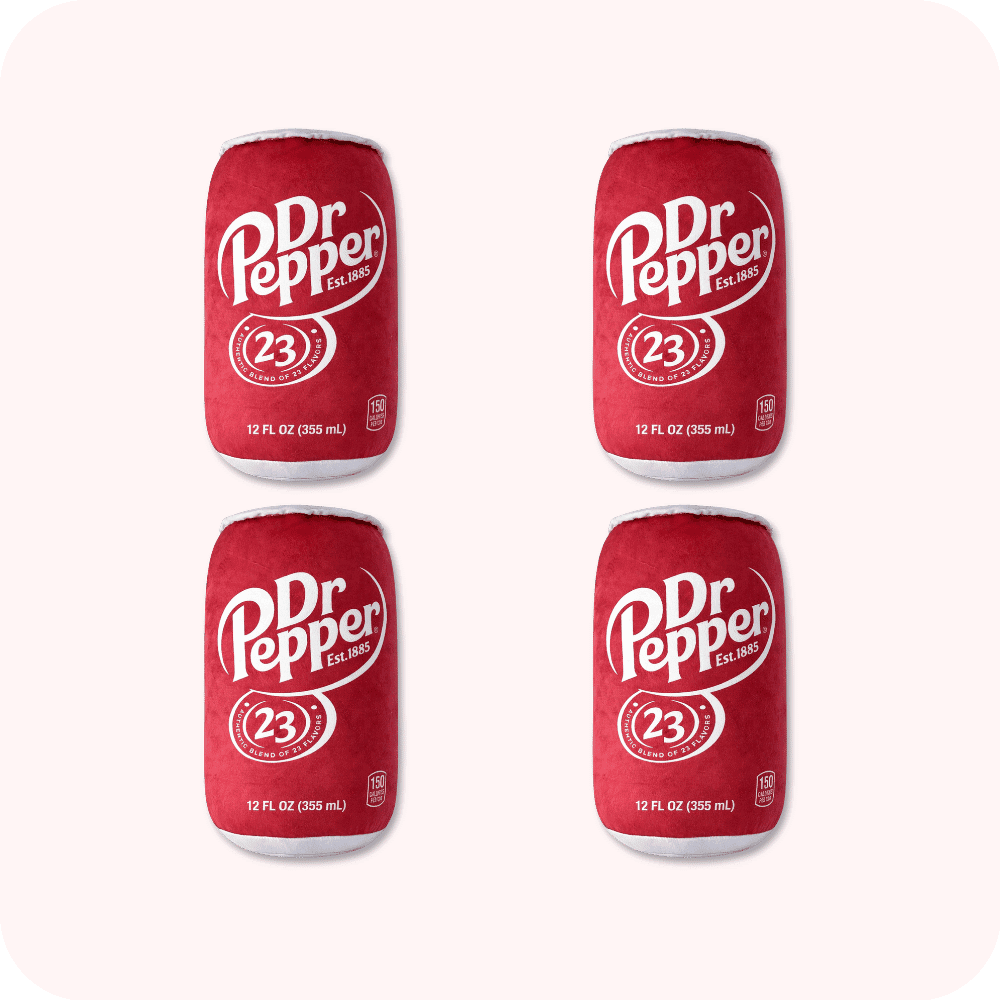 Dr Pepper Plush 4PCS Dr Pepper Plush 4PCS